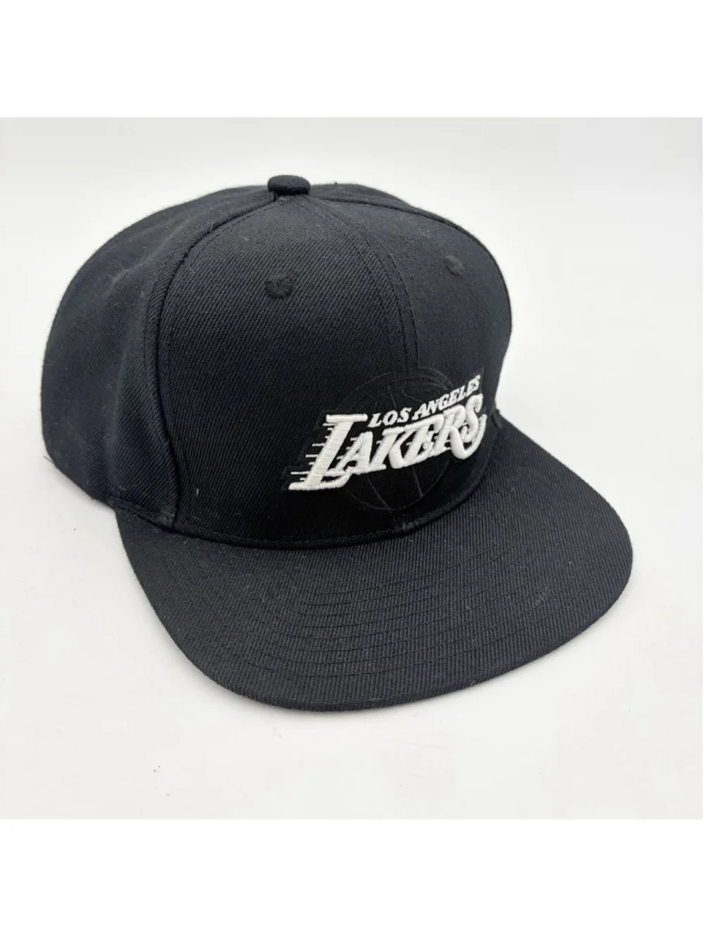 Los Angeles Lakers Black Mitchell & Ness SnapBack Baseball Cap One size